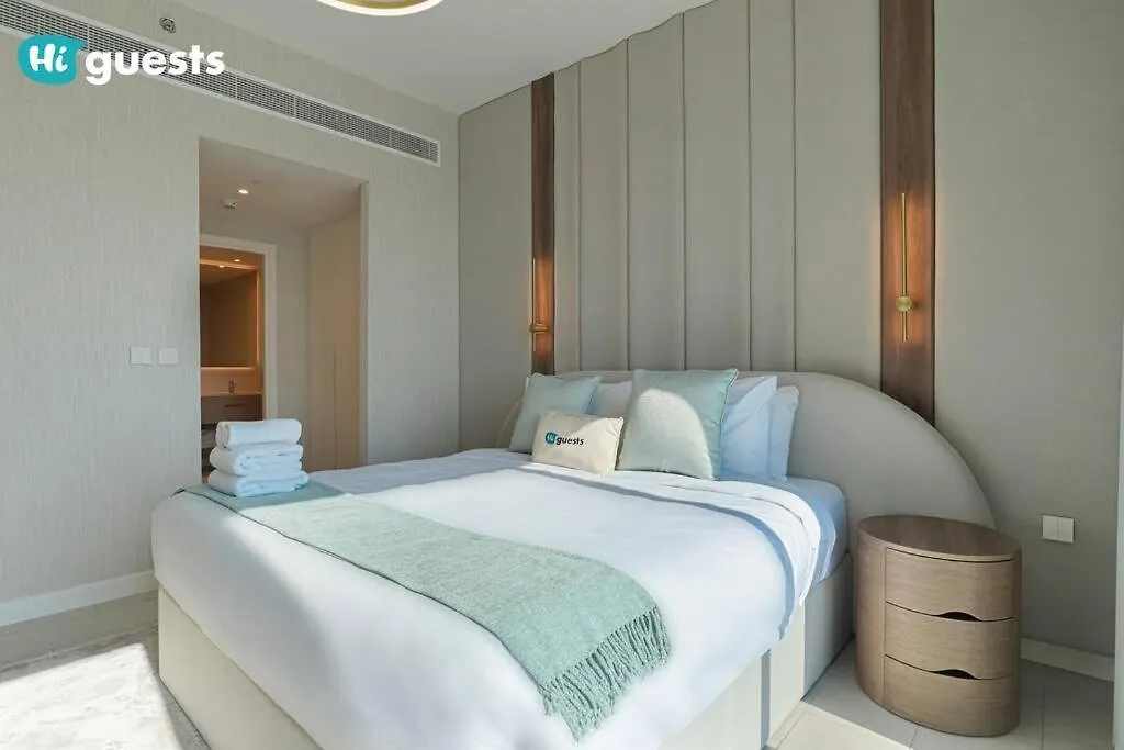Higuests - Beachside Oasis Stylish 2Br Apartment In La Vie Dubai 0*,