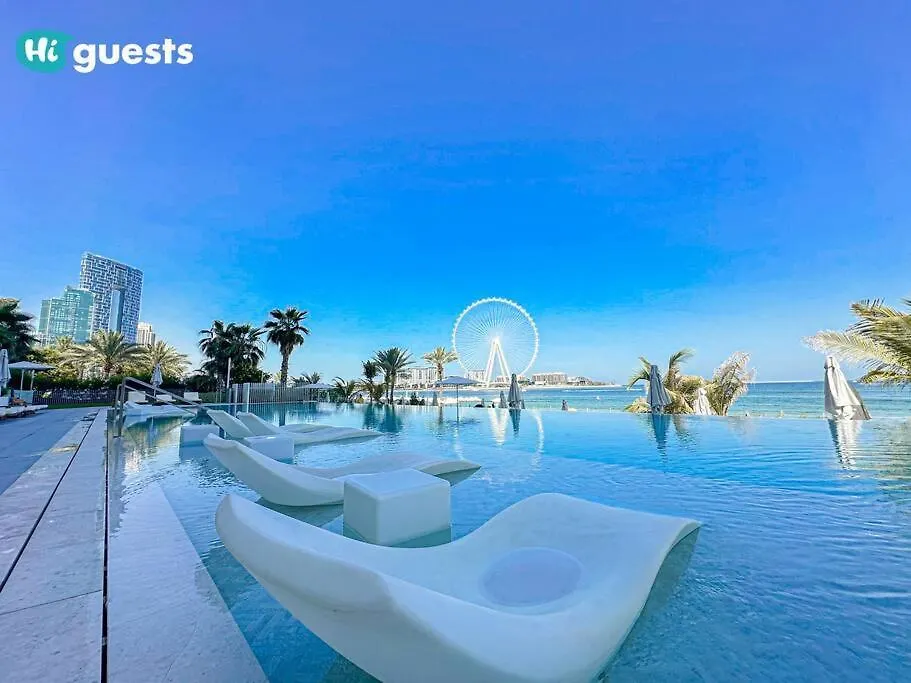 Higuests - Beachside Oasis Stylish 2Br Apartment In La Vie Dubai