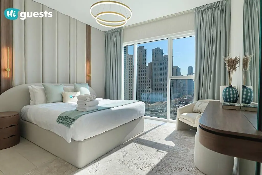 Higuests - Beachside Oasis Stylish 2Br Apartment In La Vie Dubai
