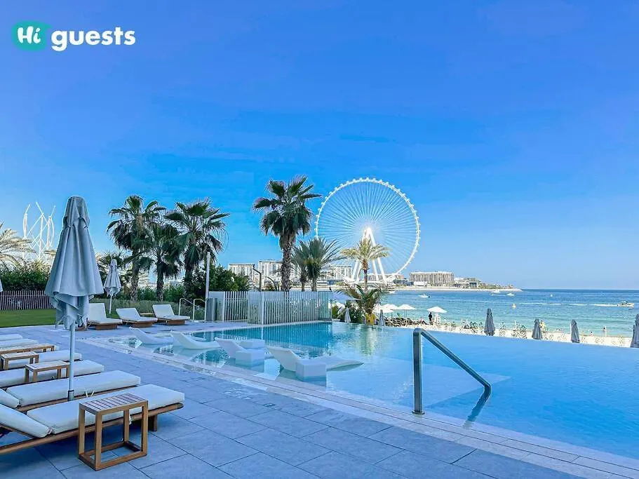 Higuests - Beachside Oasis Stylish 2Br Apartment In La Vie Dubai 0*,