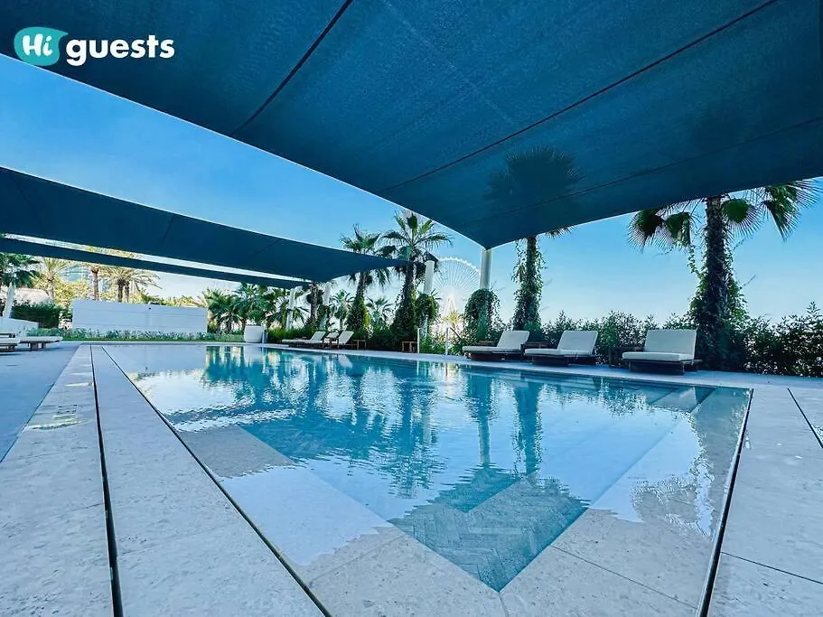 Higuests - Beachside Oasis Stylish 2Br Apartment In La Vie Dubai