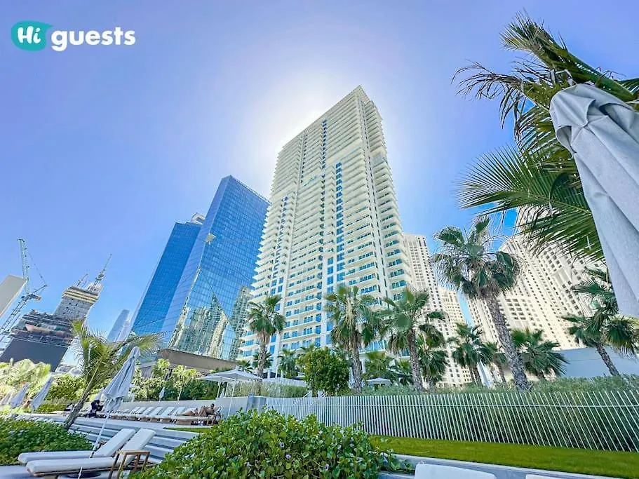 Higuests - Beachside Oasis Stylish 2Br Apartment In La Vie Dubai