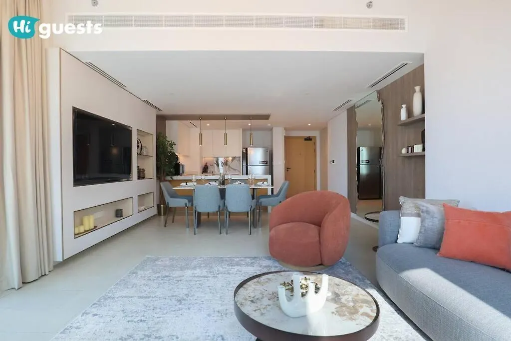 Higuests - Beachside Oasis Stylish 2Br Apartment In La Vie Dubai